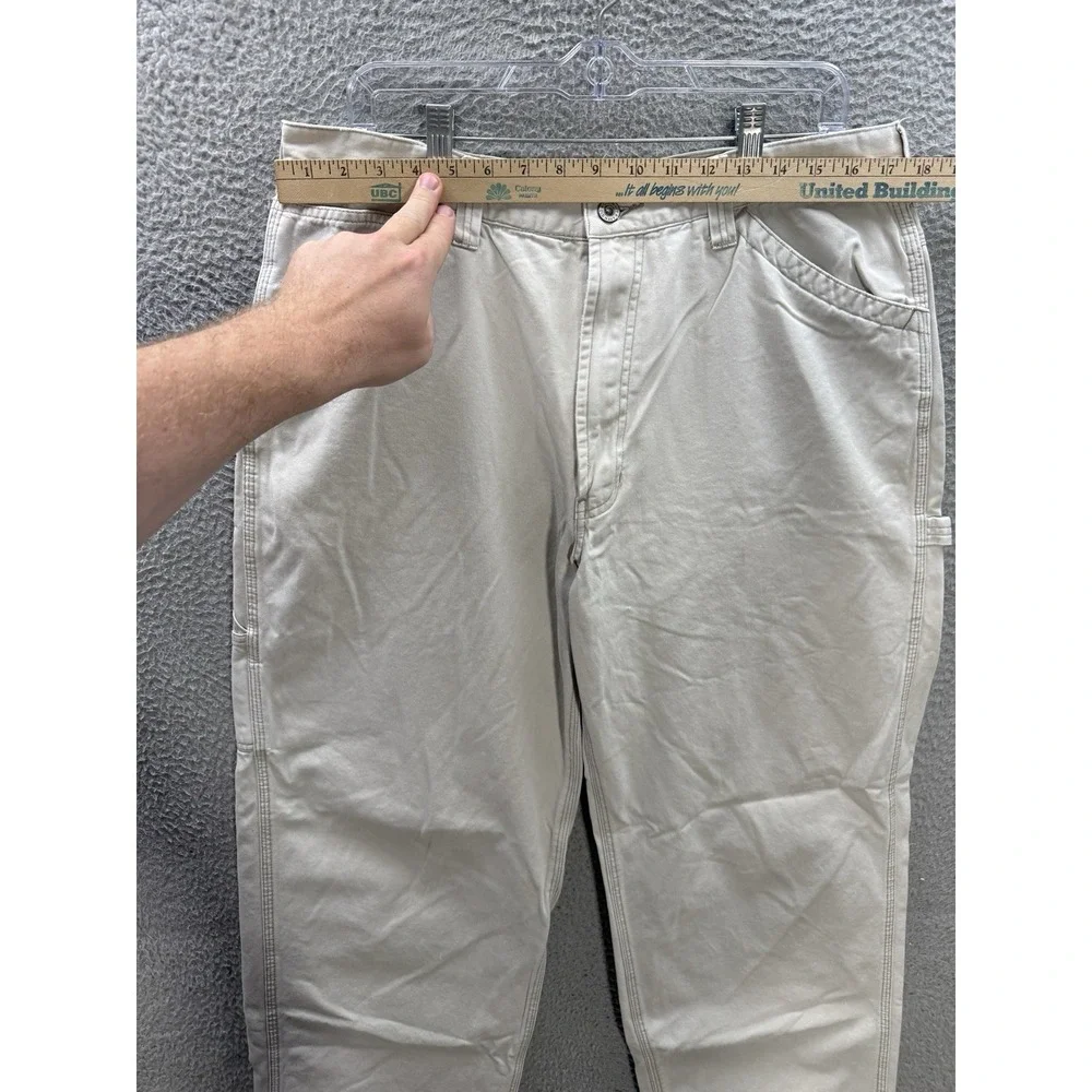 Vintage Old‎ Navy Pants Mens 36x34 Tan Carpenter Baggy Skater Grunge Y2K